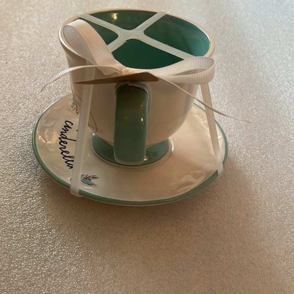 🆕 Rae Dunn Disney Princess Cinderella Carriage Cup and Saucer Embossed Graphic - Picture 13 of 13